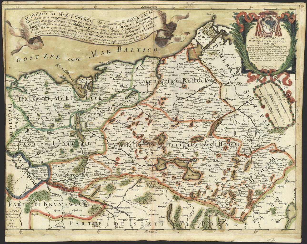 Il Ducato di Meklenburgo che e parte della Bassa Sassonia