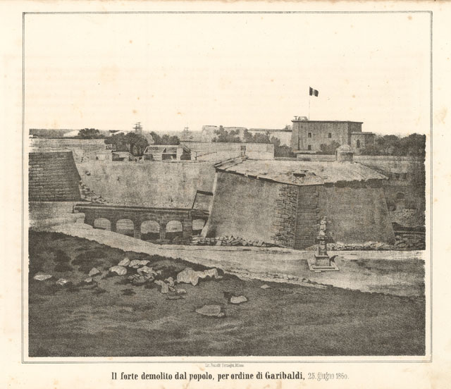 Il forte demolito dal popolo, per ordine di Garibaldi, 25 …