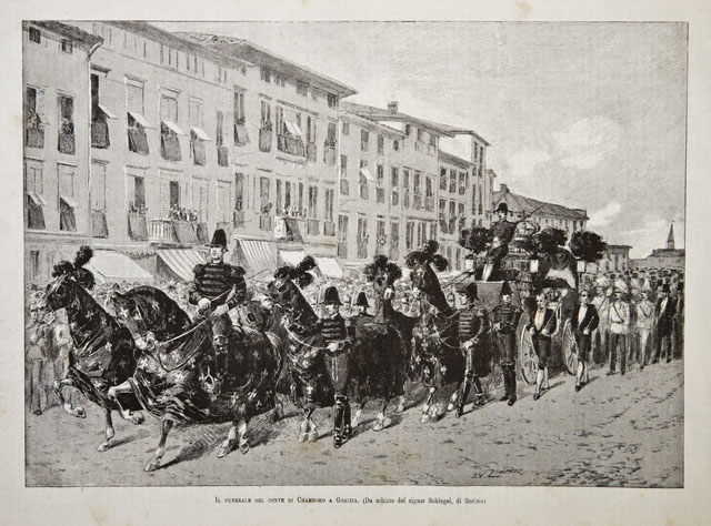 Il funerale del conte di Chambord a Gorizia
