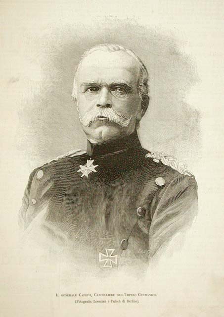 Il Generale Caprivi, Cancelliere dell'Impero Germanico