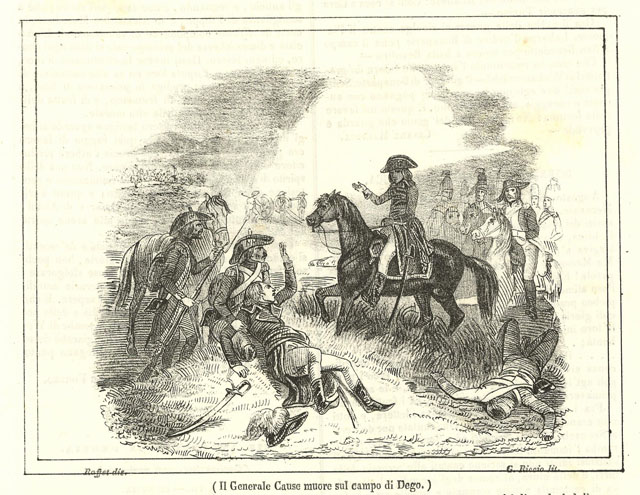 Il Generale Cause muore sul campo di Dego