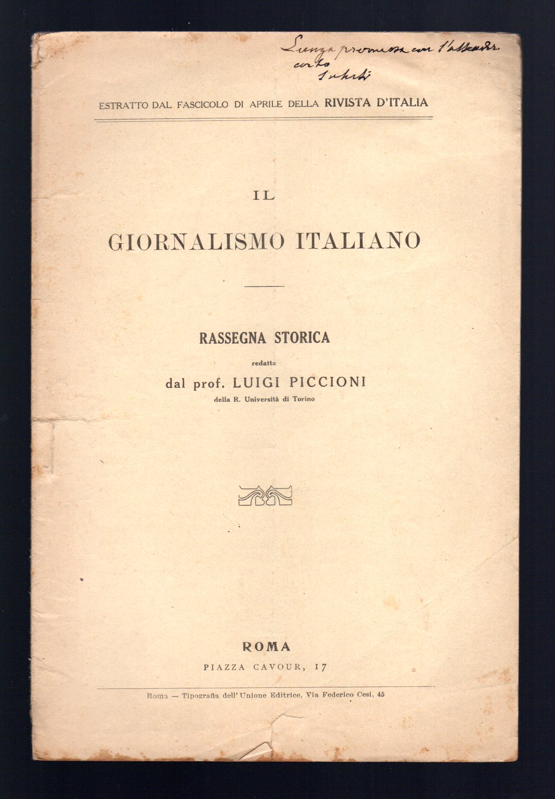 Il giornalismo italiano
