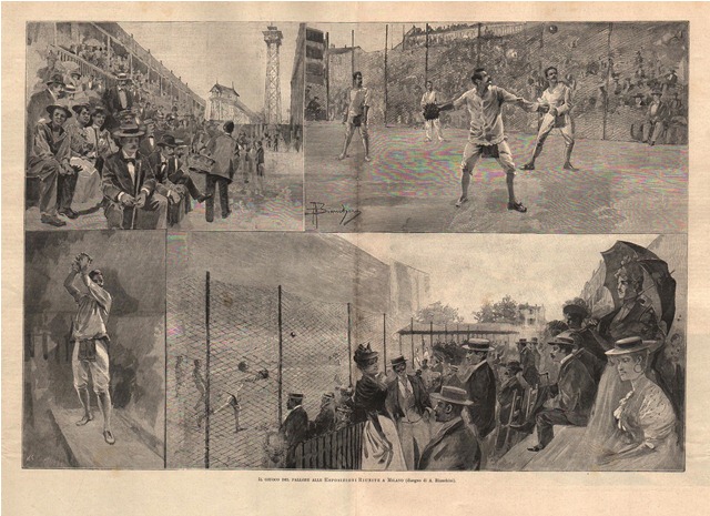 Il giuoco del pallone alle Esposizioni Riunite a Milano