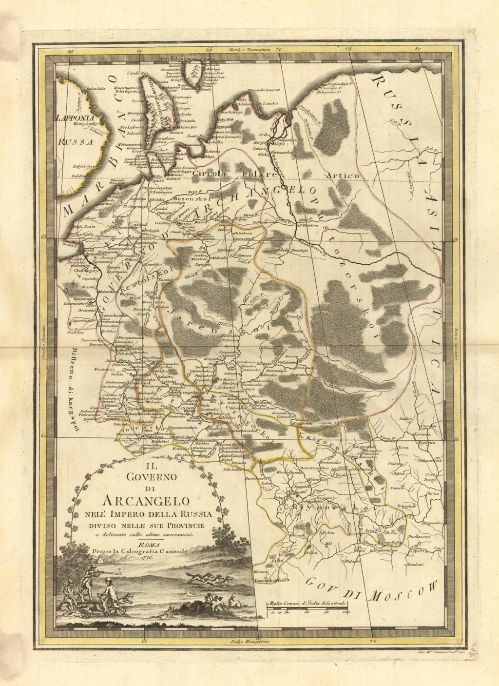 Il governo di Arcangelo nell'Impero della Russia diviso nelle sue …