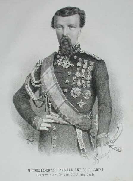 Il Luogotenente Generale Enrico Cialdini/ Comandante la 4° Divisione dell'Armata …