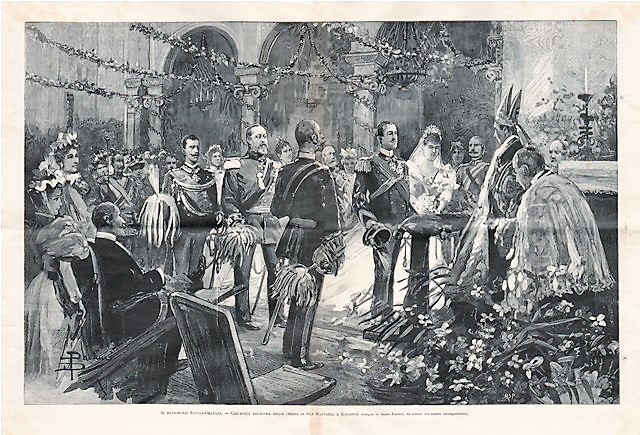 Il matrimonio Savoja-Orleans - Cerimonia religiosa nella chiesa di San …