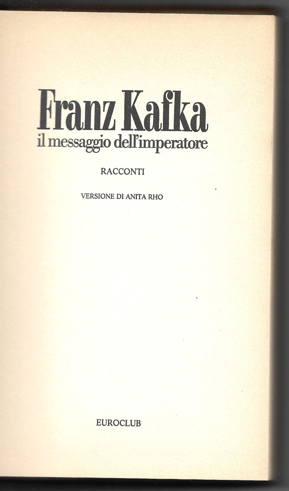 Il messaggio dell'imperatore