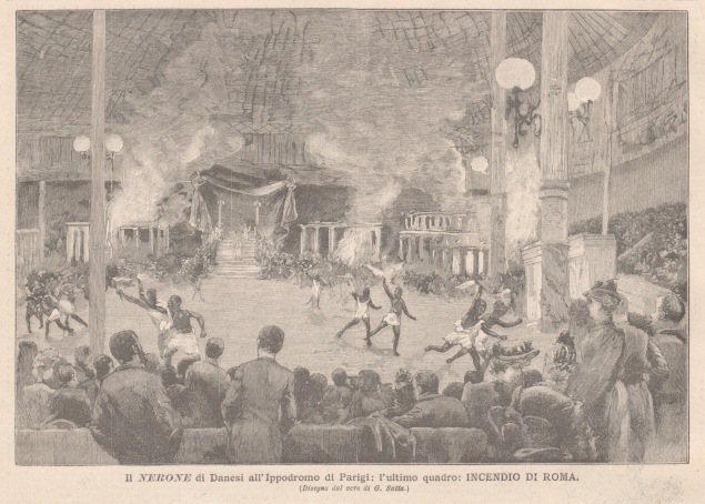 Il Nerone di Danesi all’Ippodromo di Parigi: l’ultimo quadro: incendio …