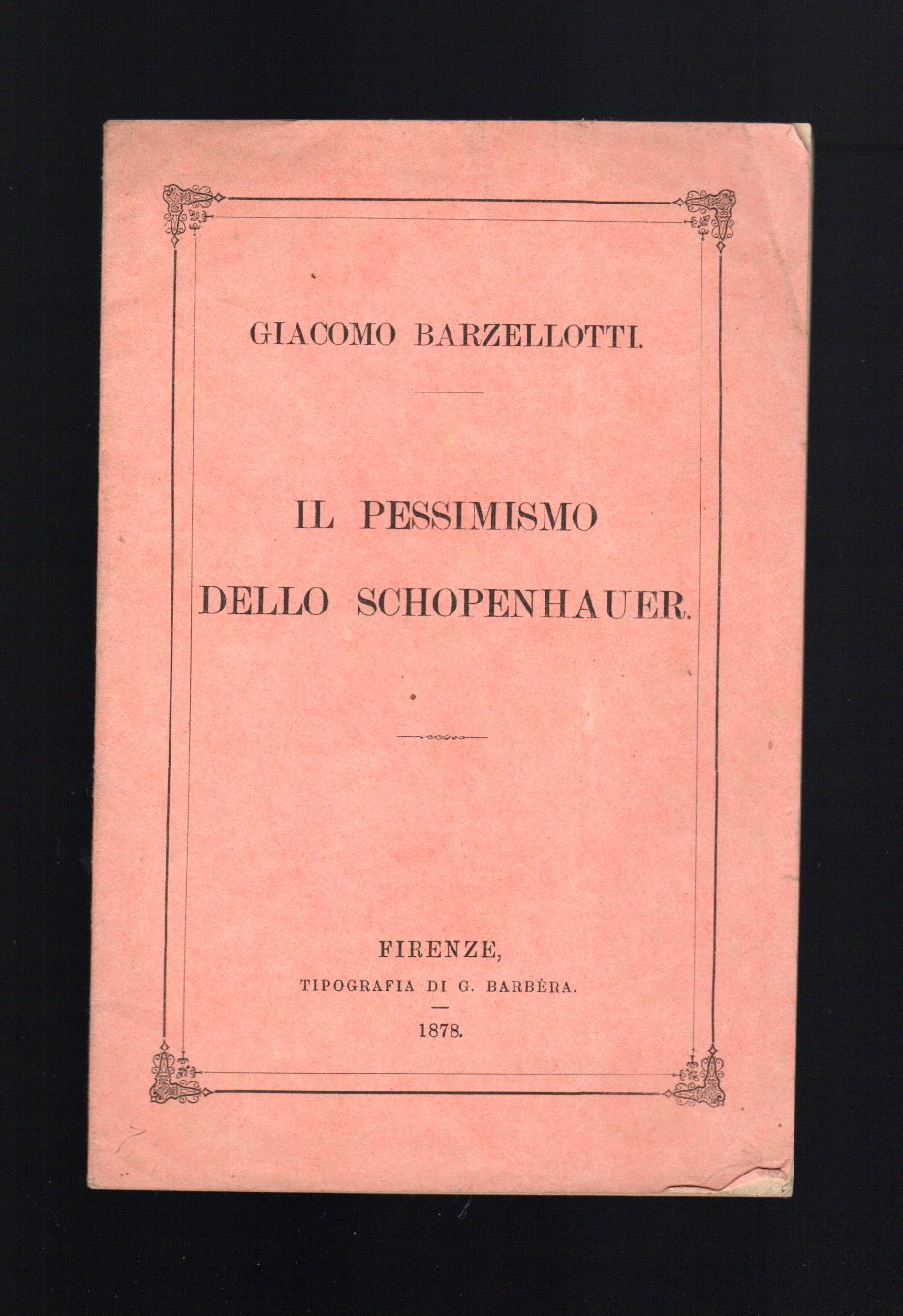 Il pessimismo dello Schopenhauer