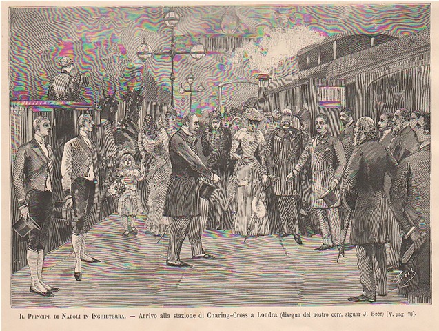 Il Principe di Napoli in Inghilterra - Arrivo alla stazione …