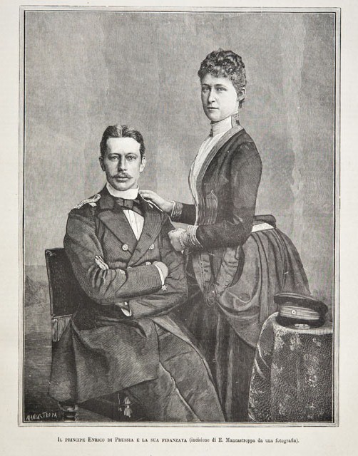 Il principe Enrico di Prussia e la sua fidanzata