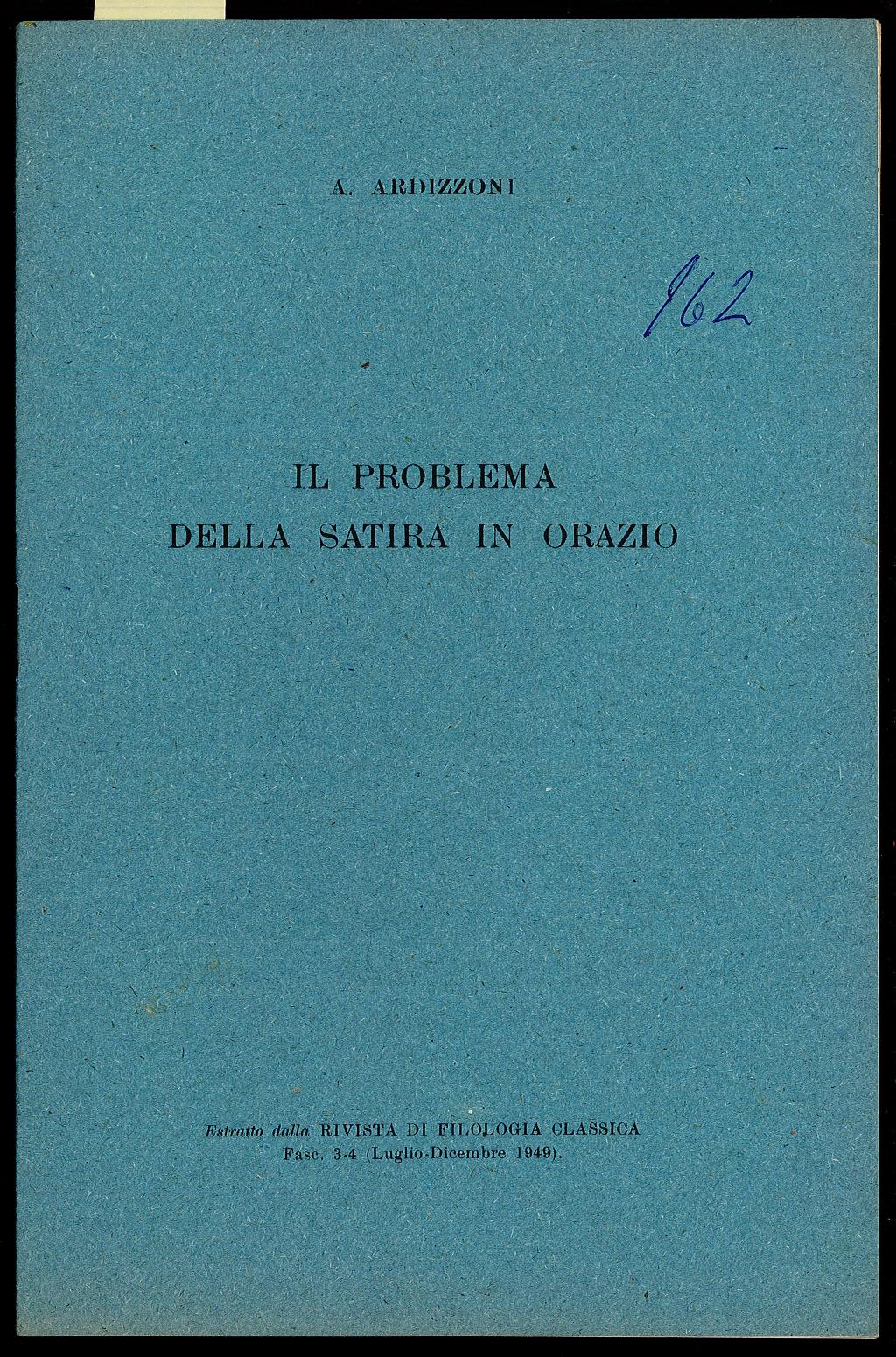 Il problema della satira in Orazio