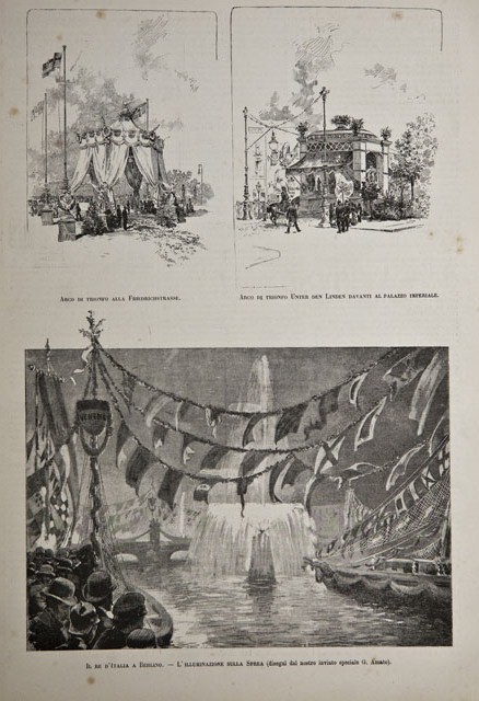 Il re d’Italia a Berlino / Arco di trionfo alla …