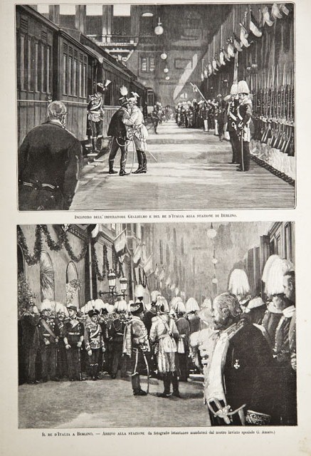 Il Re d’Italia a Berlino / Incontro dell’imperatore Guglielmo e …
