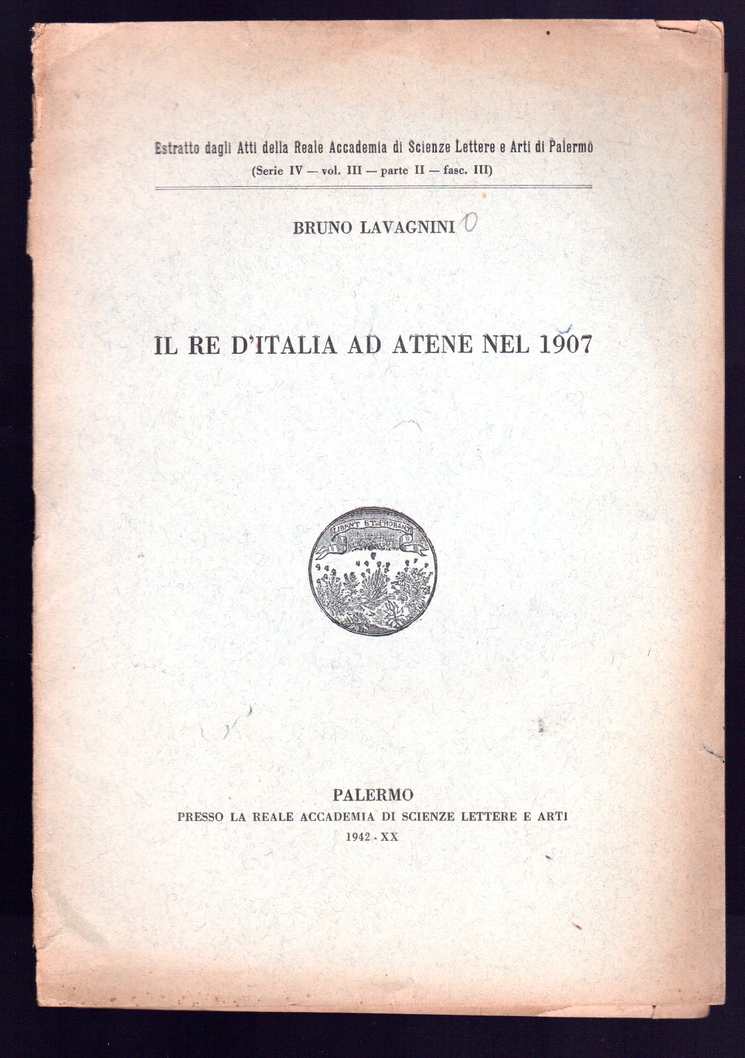 Il Re d'Italia ad Atene nel 1907