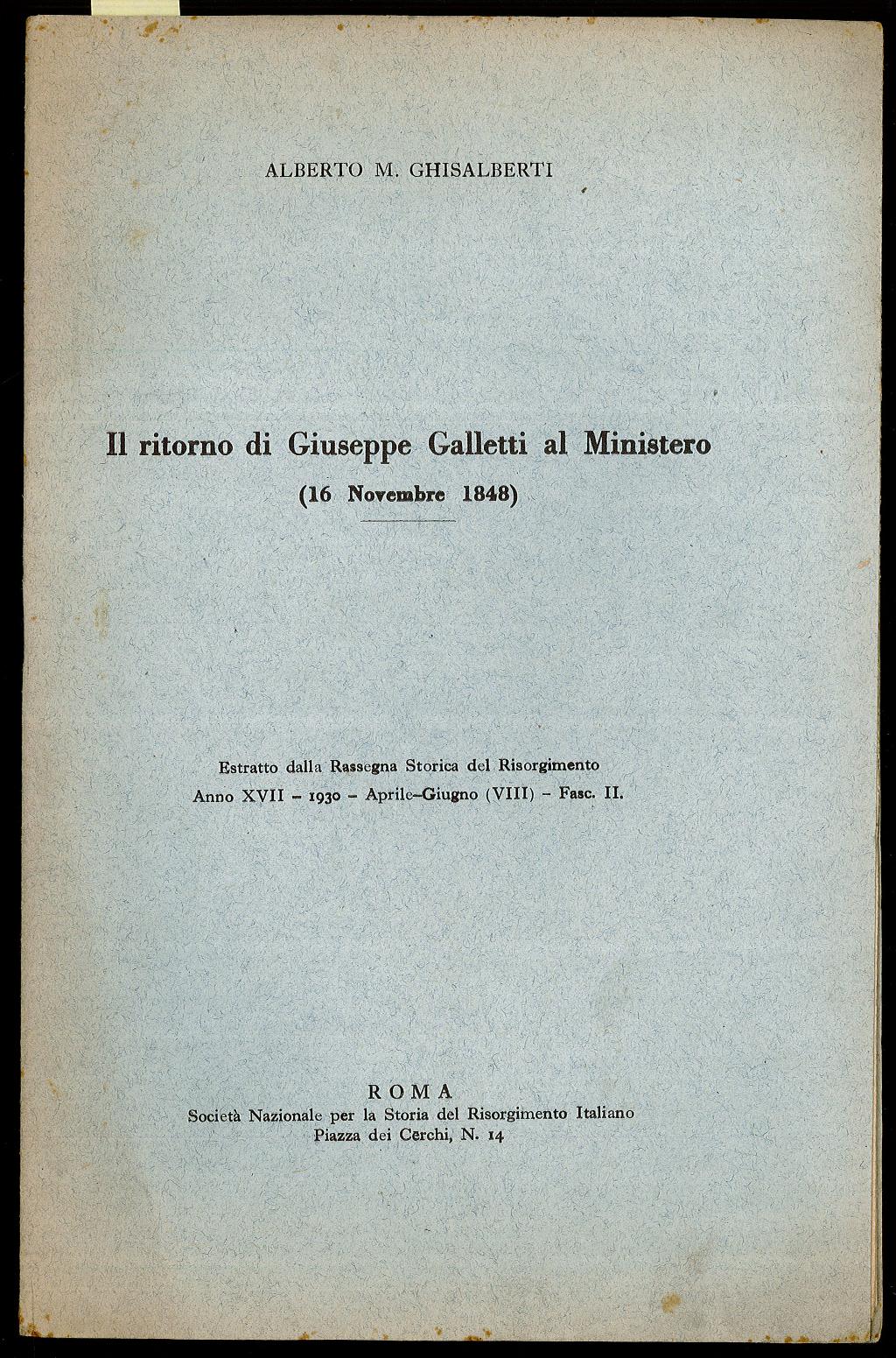 Il ritorno di Giuseppe Galletti al Ministero