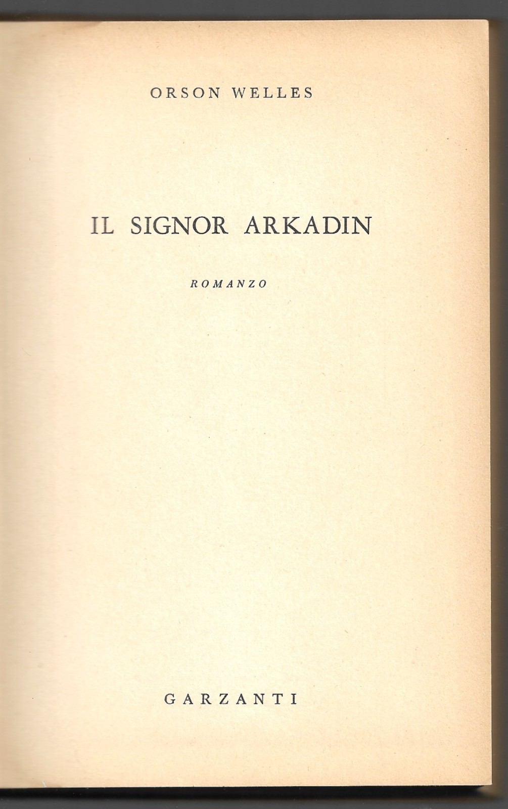 Il Signor Arkadin