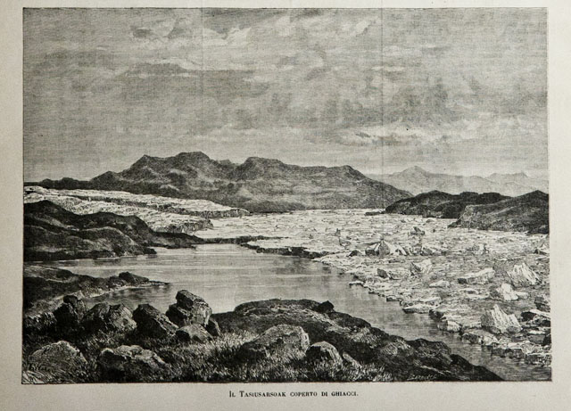 Il Tasiusarsoak coperto dai ghiacci