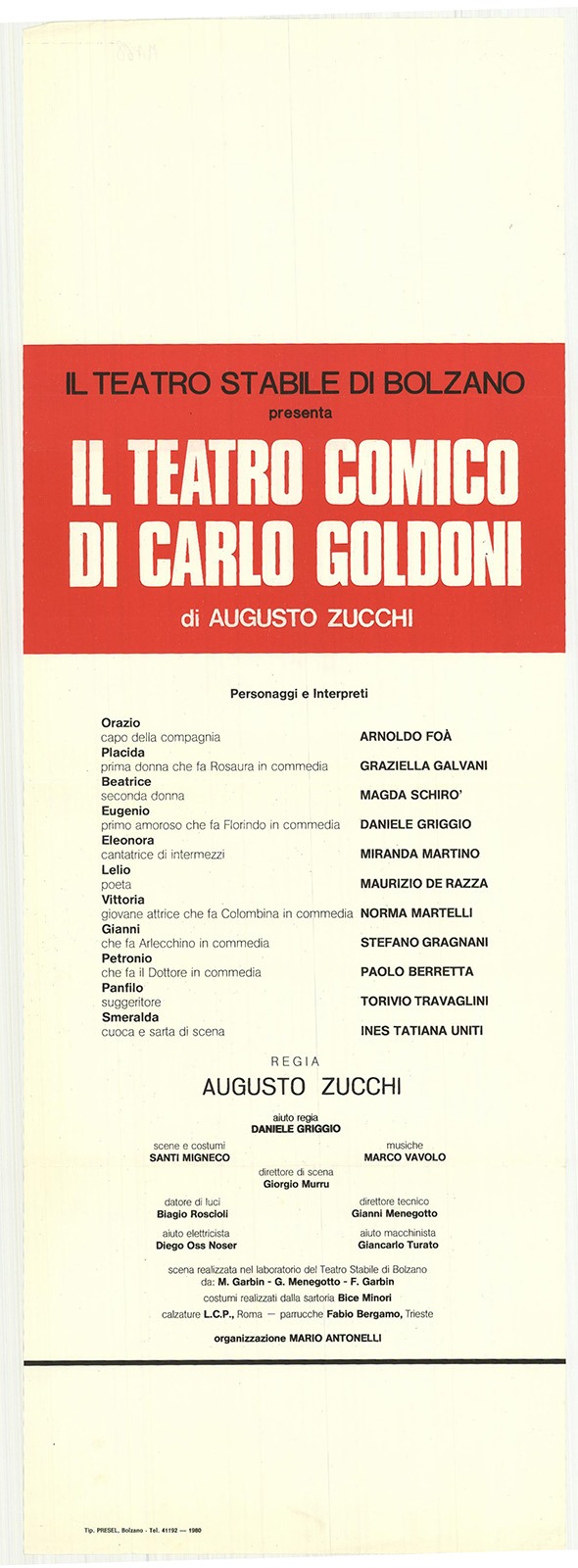 Il teatro comico di Carlo Goldoni