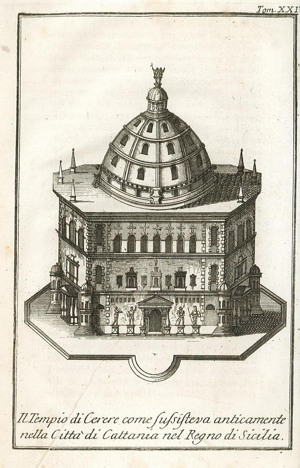 Il Tempio di Cerere come sussisteva anticamente della città di …