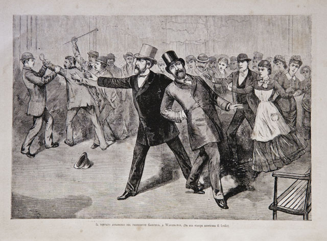 Il tentato assassinio del presidente Garfield, a Washington