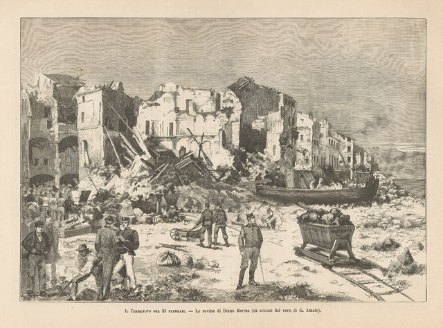 Il Terremoto del 23 febbraio. - Le rovine di Diano …