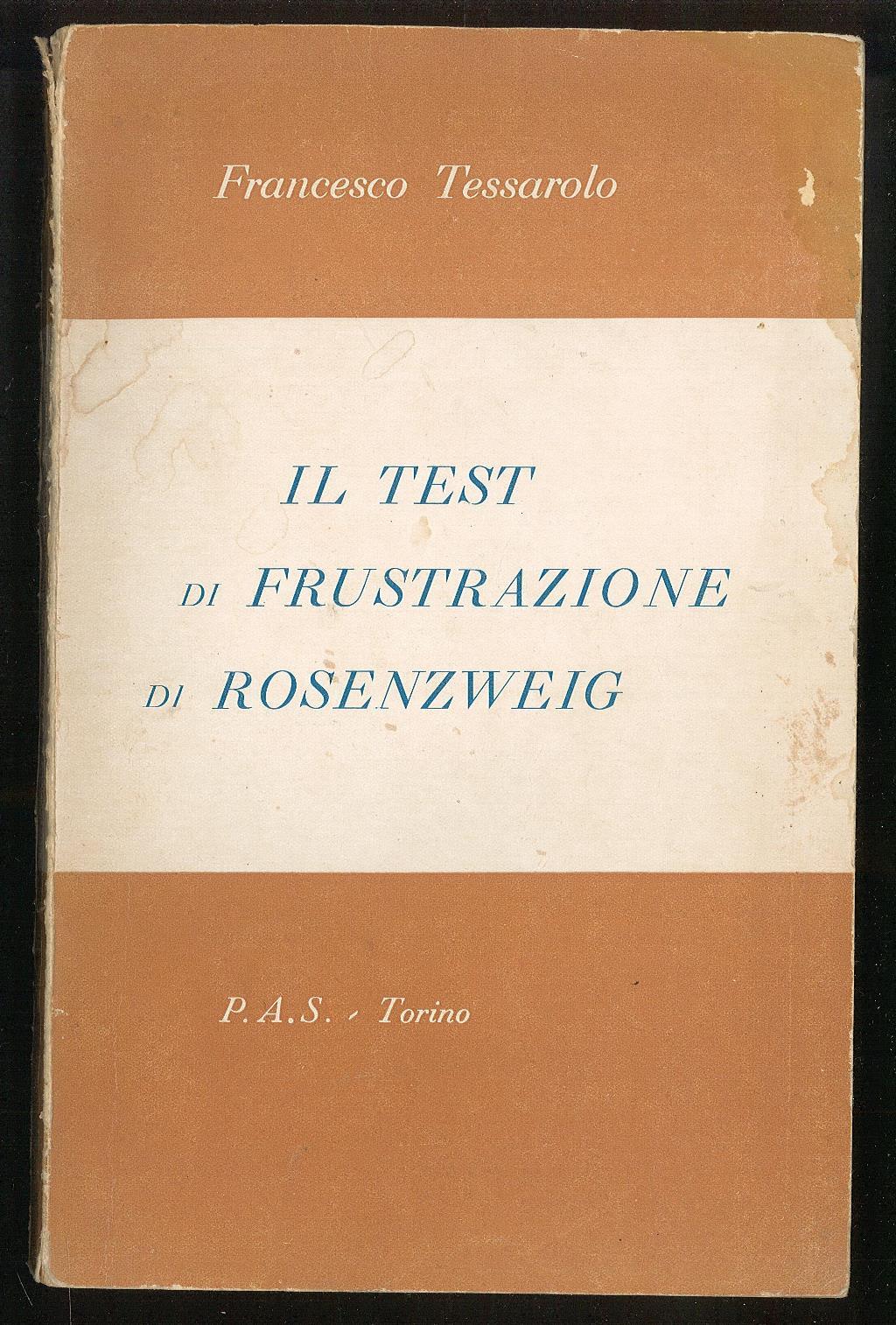 Il test di frustrazione di Rosenzweig: applicazione ad allunni della …