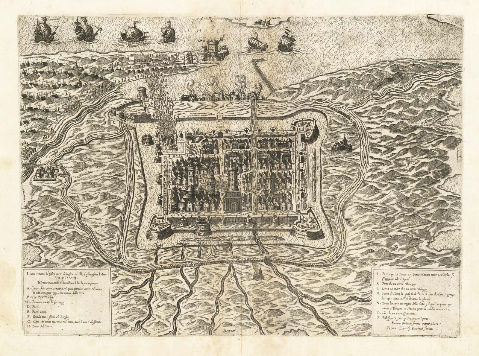 Il vero ritratto di Cales preso à Inglesi del Re …