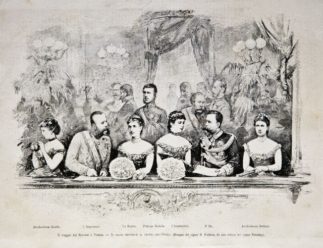 Il viaggio dei Sovrani a Vienna / Il palco imperiale …