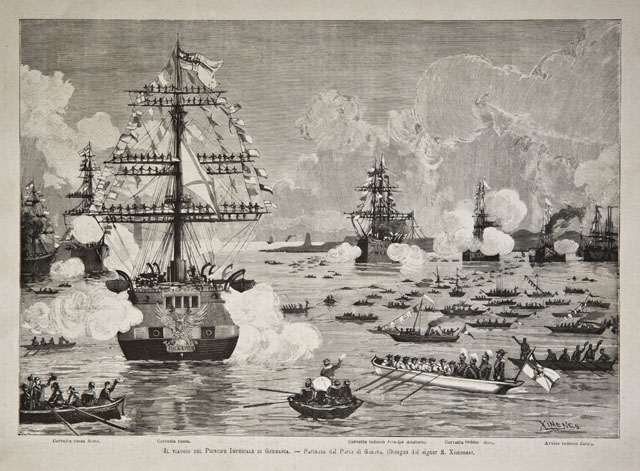 Il viaggio del Principe Imperiale di Germania / Partenza dal …