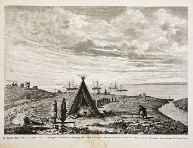 Il viaggio della “Vega” al polo artico / Villaggio di …