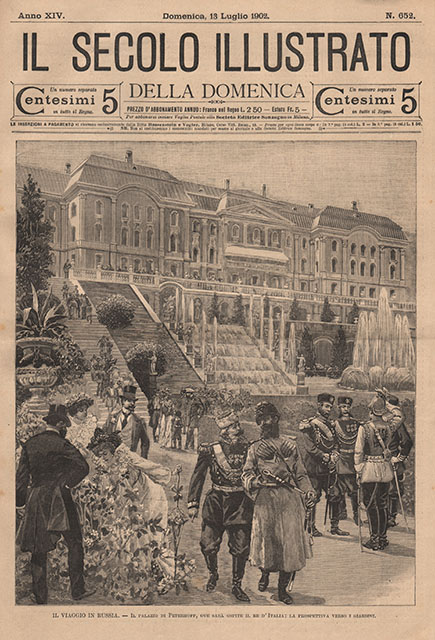 Il viaggio in Russia - Il palazzo di Peterhoff, ove …