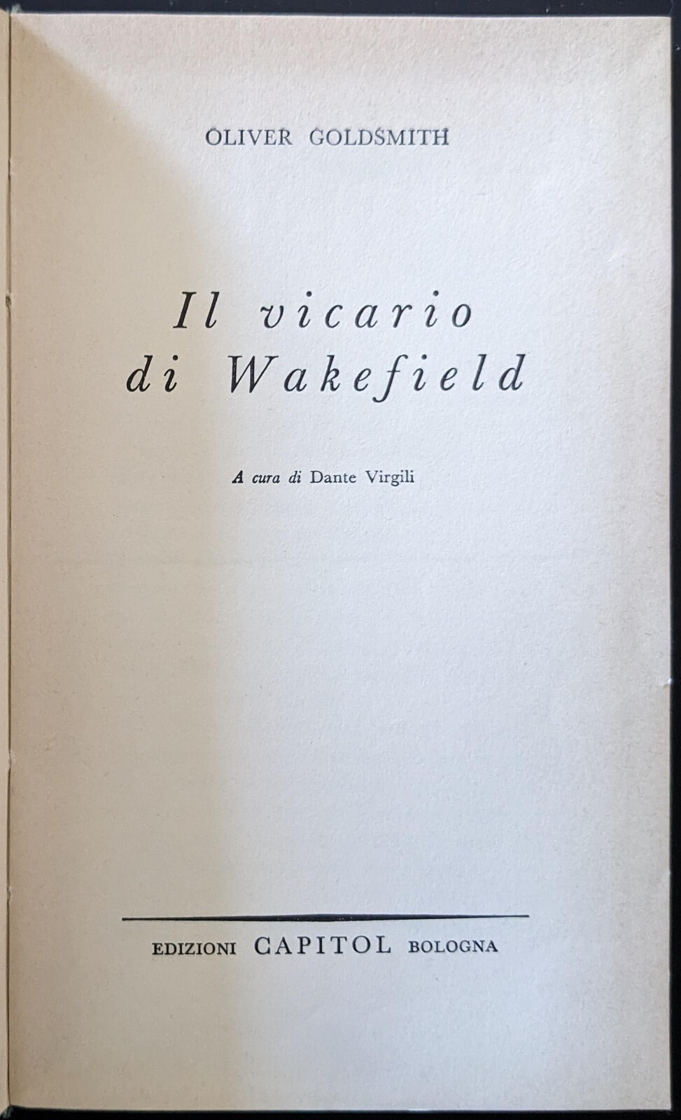 Il vicario di Wakefield