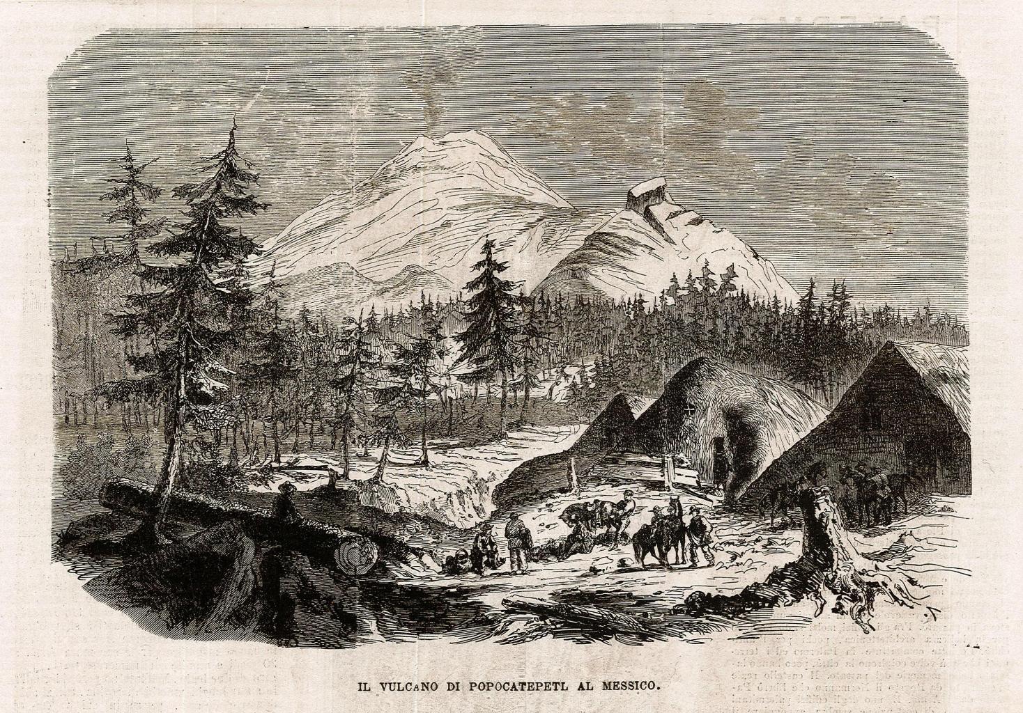 Il vulcano di Popocatepetl al Messico