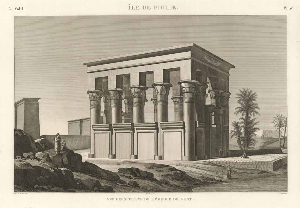 Ile de Philae - Vue perspective de l'édifice de l'est