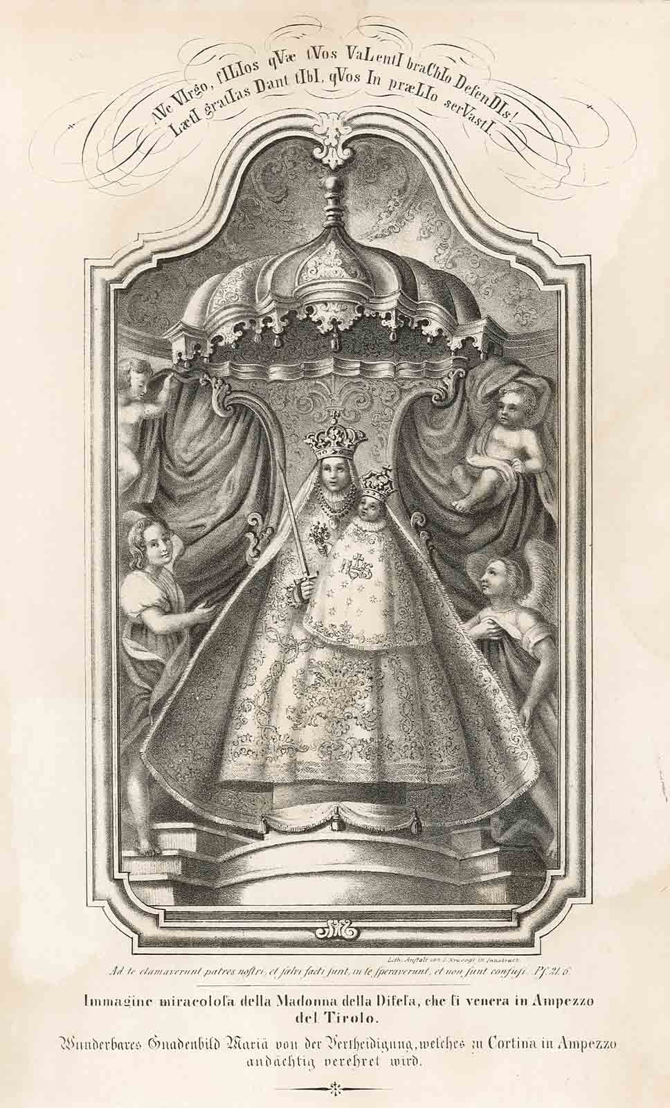 Immagine miracolosa della Madonna della Difesa, che si venera in …