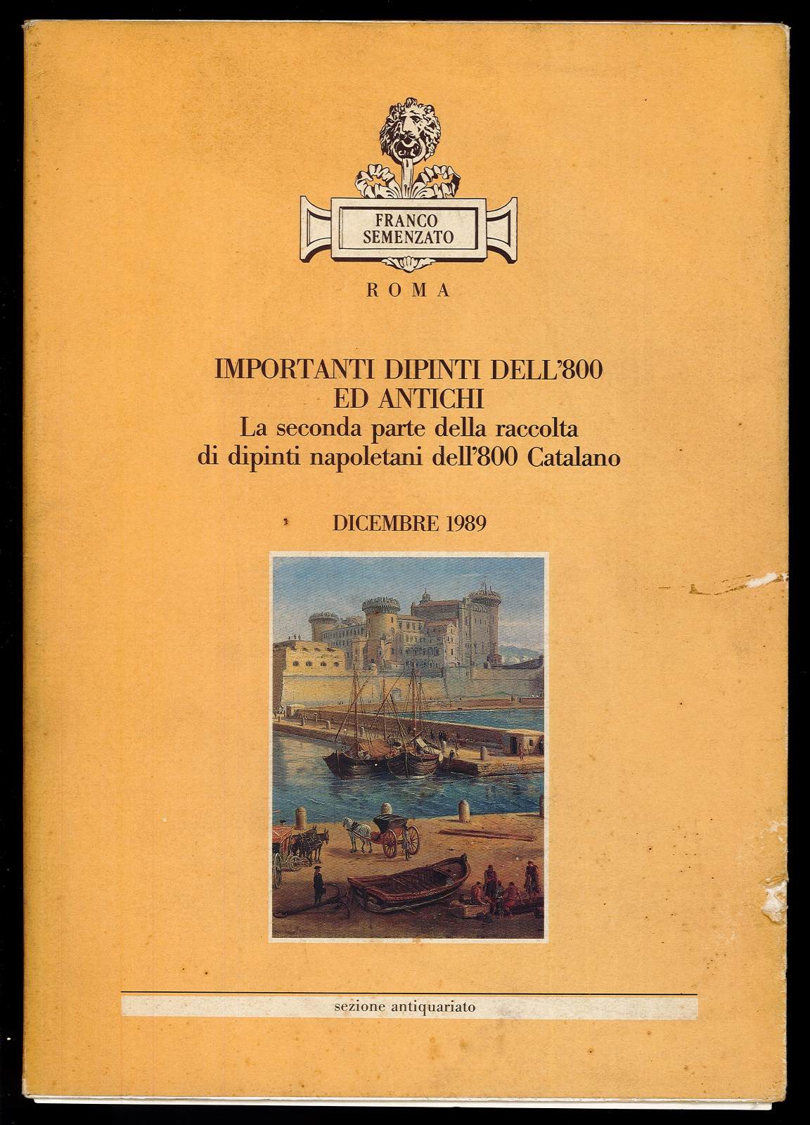 Importanti dipinti dell'800 ed antichi. La seconda parte della raccolta …