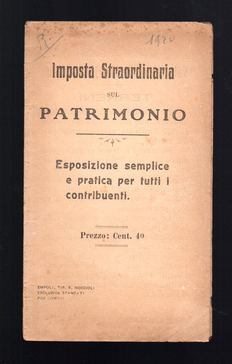 Imposta straordinaria sul patrimonio - Esposizione semplice e pratica per …