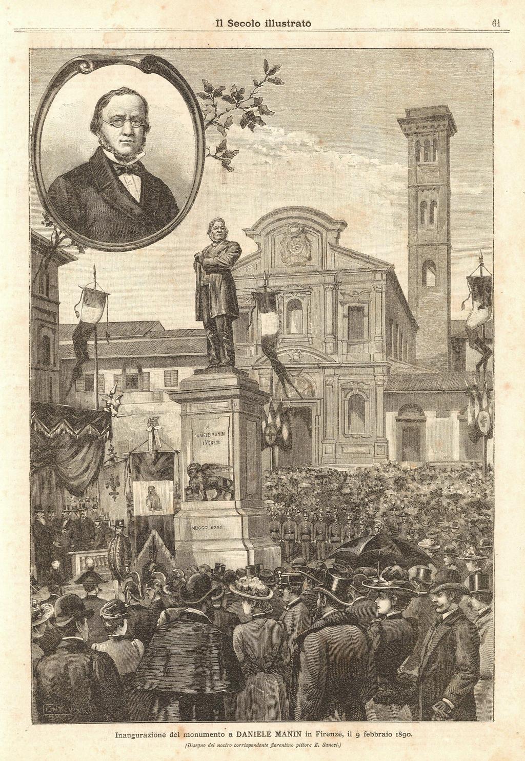 Inaugurazione del monumento a Daniele Manin in Firenze, il 9 …