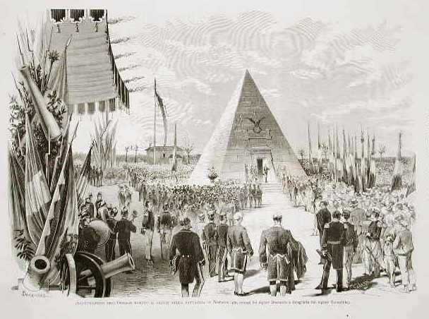 Inaugurazione dell'Ossario eretto ai caduti nella battaglia di Novara