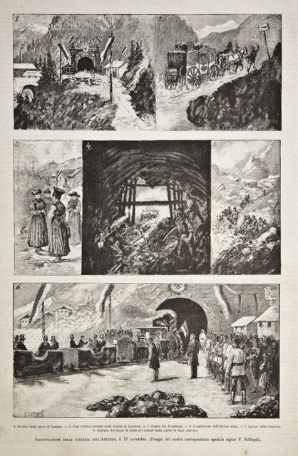 Inaugurazione della galleria dell’Arlberg, il 19 novembre. Profilo . Langen …