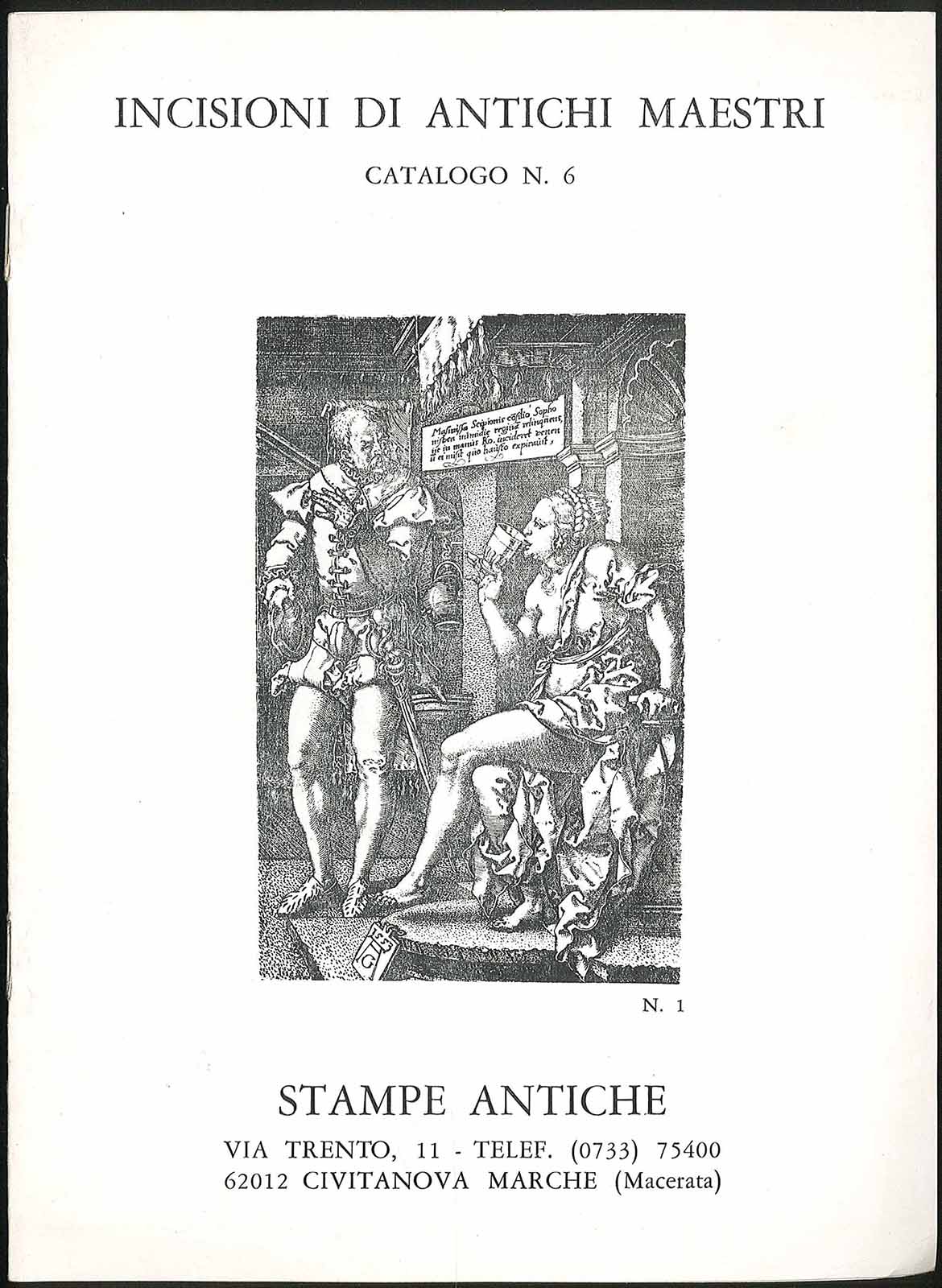 Incisioni di antichi maestri Catalogo n. 6
