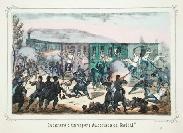 Incontro d'un vapore Austriaco coi Garibal.ni