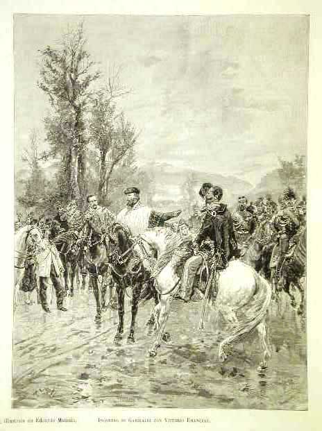 Incontro di Garibaldi con Vittorio Emanuele