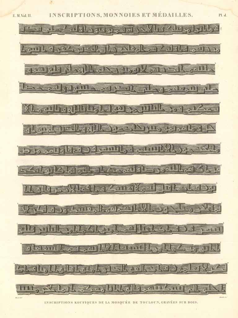 Inscriptions, mannories et médailles - Inscriptions et cadran koufiques de …
