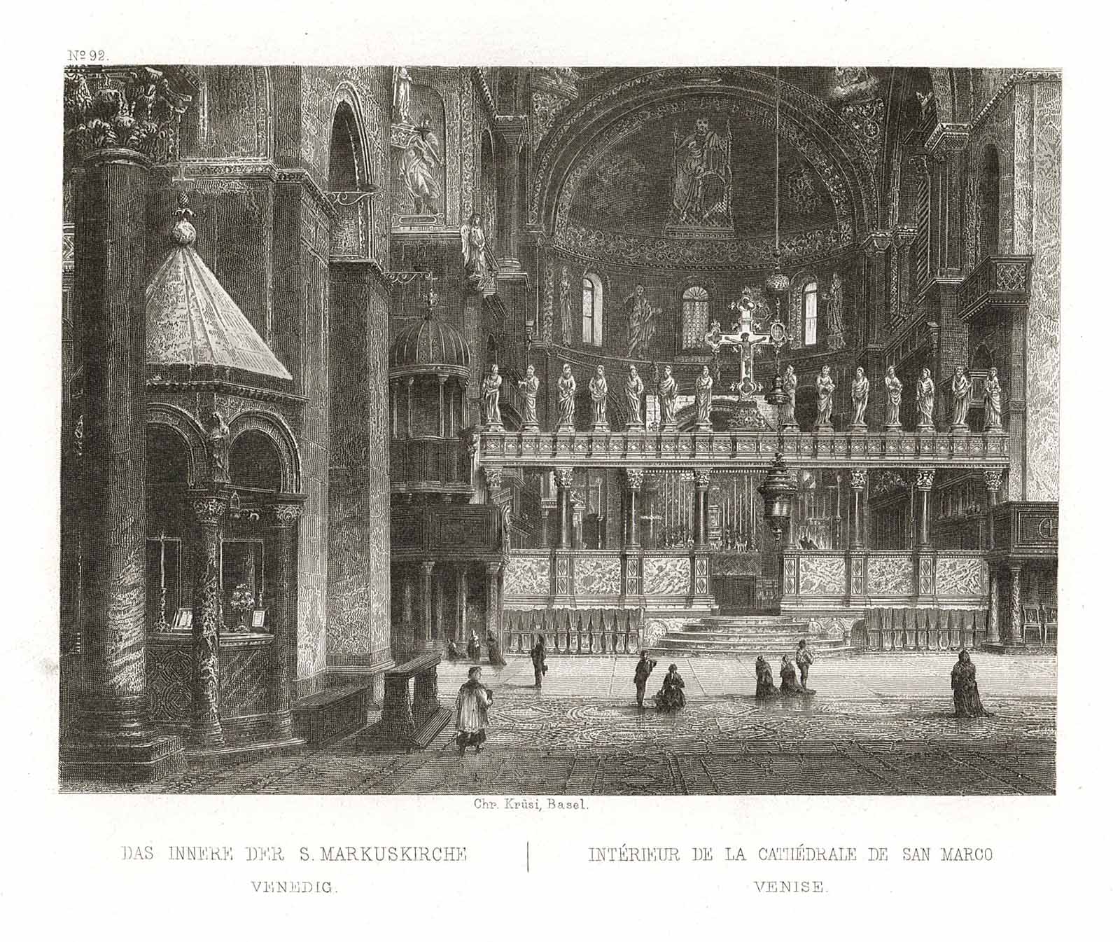 Interieur de la Cathedrale de San Marco Venise