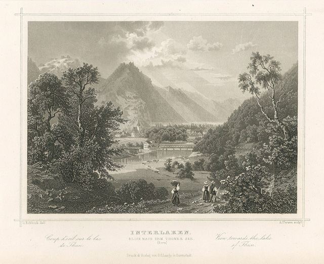 Interlaken - Blick nach dem Thuner See (Bern)