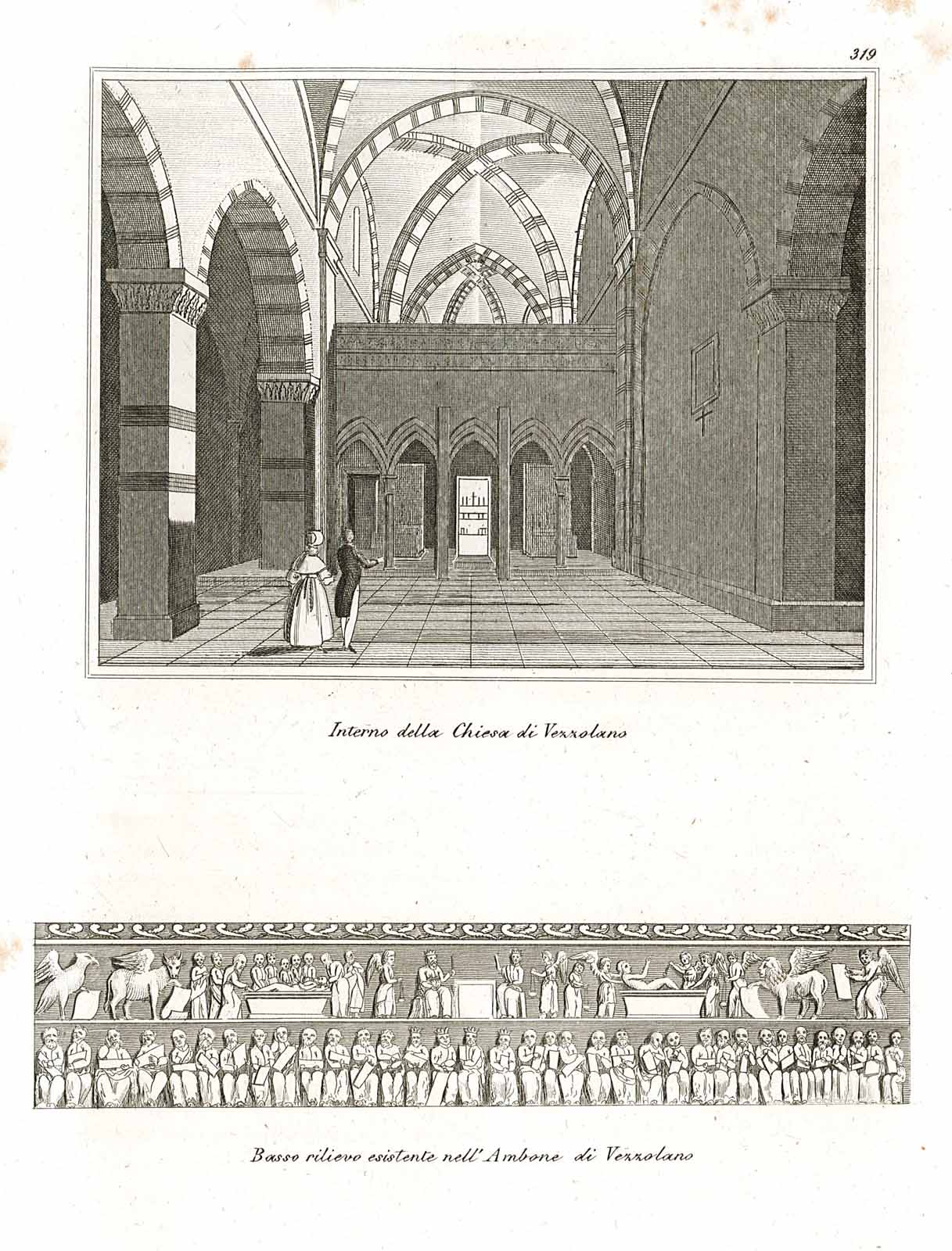 Interno chiesa di Vezzolano