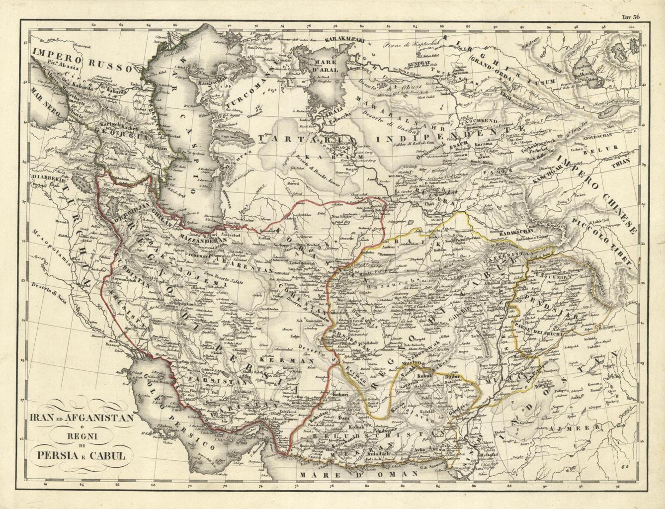 Iran ed Afganistan o li Regni di Persia e Cabul