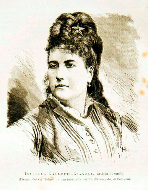 Isabella Galletti-Gianoli, artista di canto